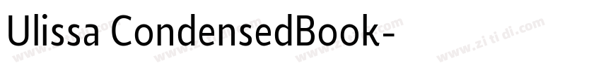 Ulissa CondensedBook字体转换